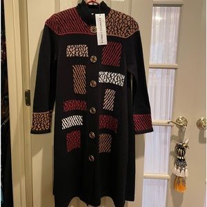 Antonella Preve Vintage 1980’s Hand Loomed Stunning Dress size Small
